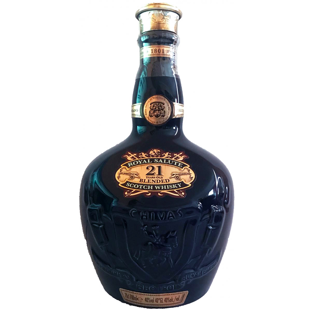 Chivas 21 years Of. Sapphire Flagon Royal Salute (sans prix de réserve)