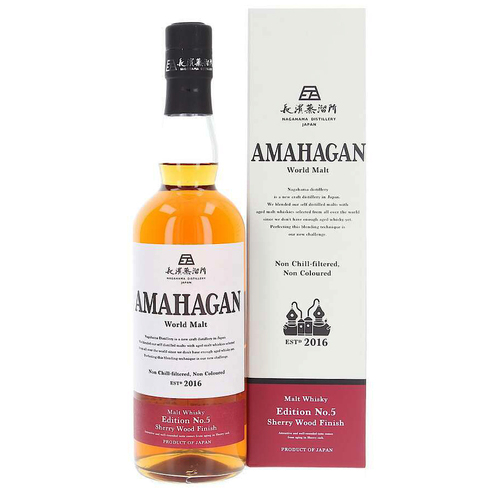 Amahagan Edition No 5 Sherry Wood Finish Japanese Malt Whisky