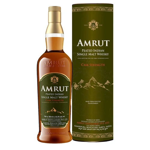 Amrut Peated Cask Strength Indian Single Malt Whisky