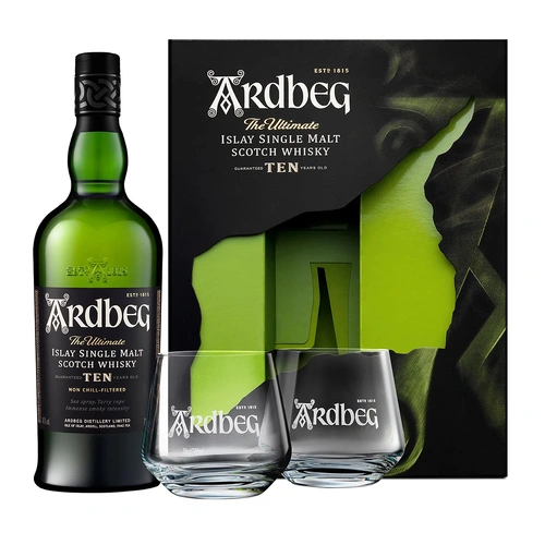 Ardbeg Ten 10 Year Old Single Malt Whisky Gift Pack