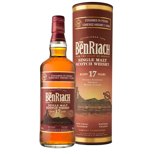 BenRiach 17 Year Old Pedro Ximénez Sherry Wood Finish