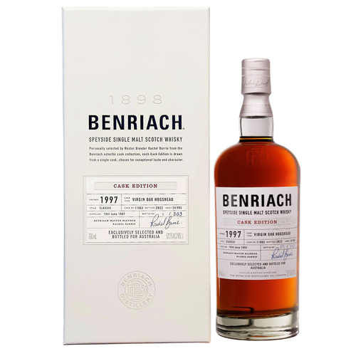 BenRiach 24 Year Old 1997 Single Cask 11862 Virgin Oak Hogshead