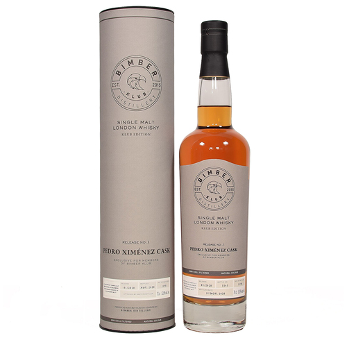 Bimber Klub Pedro Ximénez Cask Release No 1 Single Malt London Whisky