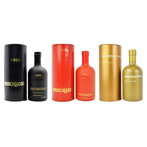 Bruichladdich Blacker, Redder and Golder Still Cask Strength Bundle