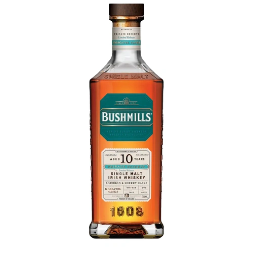 Bushmills 10 Year Old Moscatel Casks 2013 Vintage Private Reserve Single Malt Whiskey