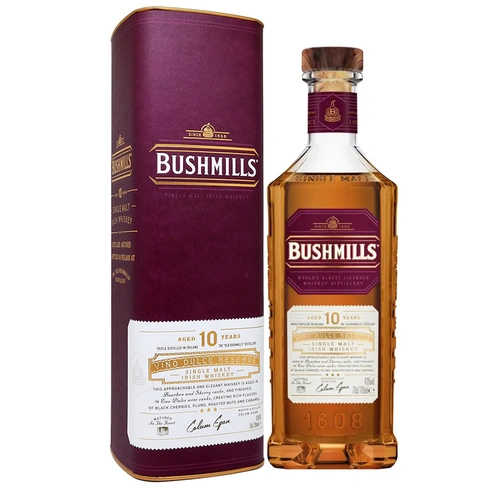 Bushmills 10 Year Old Vino Dulce Reserve Single Malt Irish Whiskey