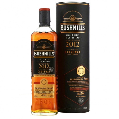 Bushmills 2012 Burgundy Cask Finish The Causeway Collection 2022 Release