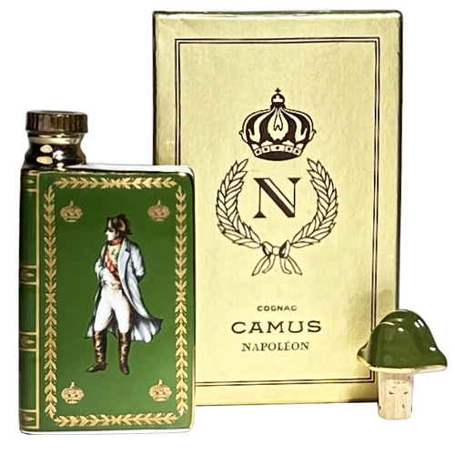 Camus Napoleon Bicentenary Cognac Miniature 1969 Green Decanter