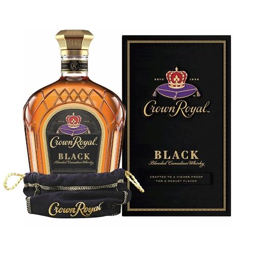 Crown Royal Black Blended Canadian Whisky 1L