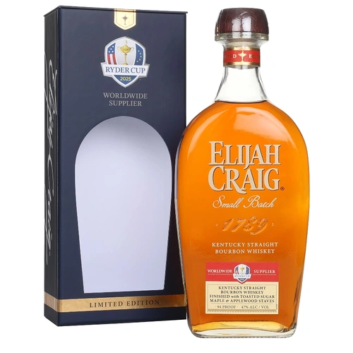 Elijah Craig Ryder Cup 2025 Limited Edition Kentucky Straight Bourbon Whiskey