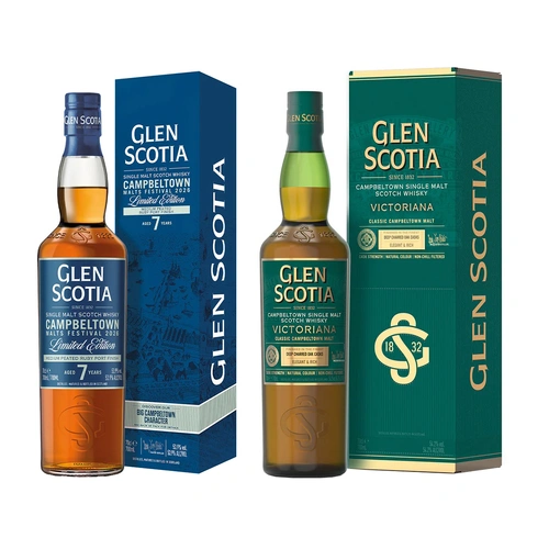 Glen Scotia 7 Year Old Festival 2026 Edition and Victoriana Cask Strength Bundle