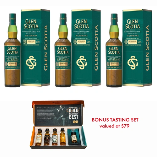 Glen Scotia Victoriana Cask Strength Bundle 3x 700ml