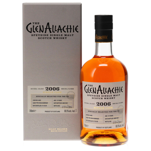 GlenAllachie 15 Year Old 2006 Single Cask No 4465 Single Malt Whisky