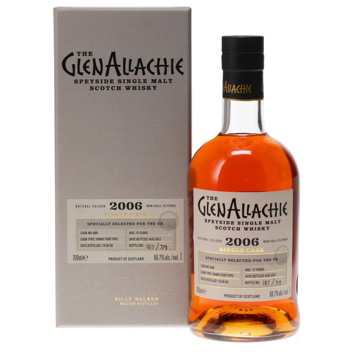 GlenAllachie 15 Year Old 2006 Single Cask No 868 Single Malt Whisky