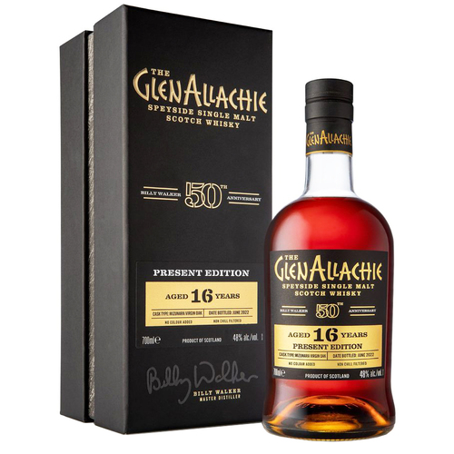 GlenAllachie 16 Year Old Billy Walker 50th Anniversary Present Edition