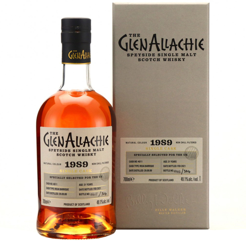GlenAllachie 31 Years Old 1989 Single Cask No 4011 Single Malt Whisky