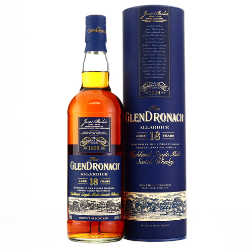 Glendronach 18 Year Old Allardice 2019 Release Single Malt Whisky