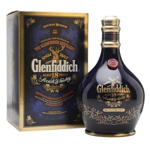 Glenfiddich 18 Year Old Ancient Reserve Blue Decanter