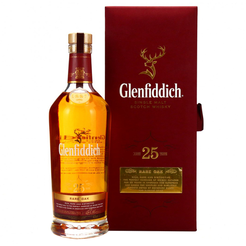 Glenfiddich 25 Year Old Rare Oak Single Malt Whisky