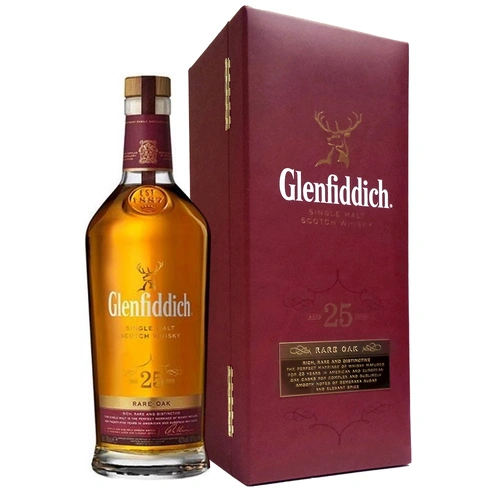 Glenfiddich 25 Year Old Rare Oak Single Malt Whisky