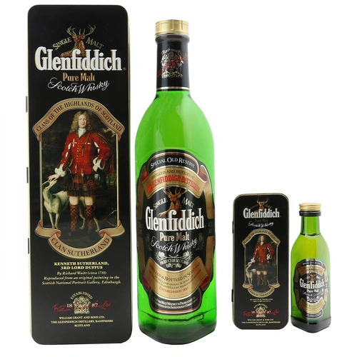 Glenfiddich Clan Sutherland of The Highlands 700ml + Mini 50ml