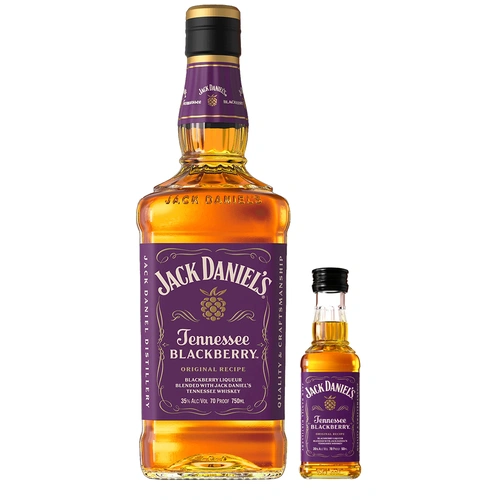 Jack Daniel’s Blackberry Tennessee Whiskey Bundle 750ml and 50ml