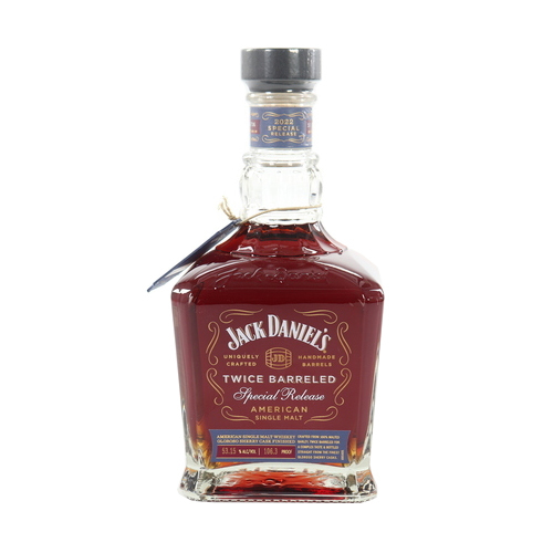 Jack Daniel’s Twice Barreled 2022 Release American Single Malt Whiskey