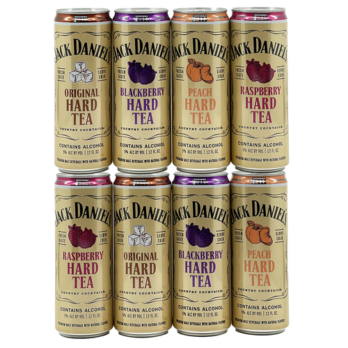 Jack Daniel's Hard Tea Mixed Set Cocktail Cans 8x 355ml