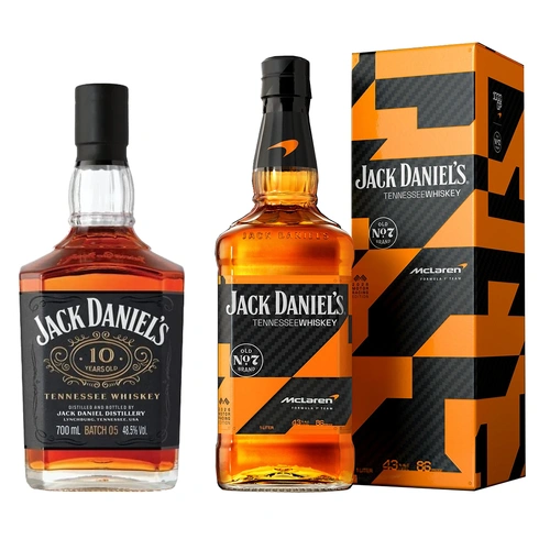 Jack Daniel's 10 Year Old Batch 5 & McLaren 2026 1L Whiskey Bundle
