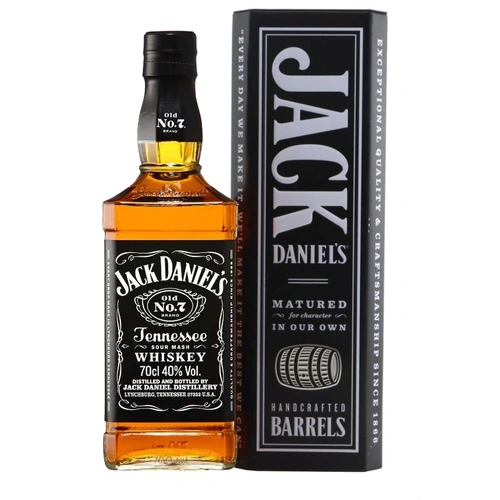 Jack Daniel's Old No 7 Sour Mash Tennessee Whiskey with Branded Tin