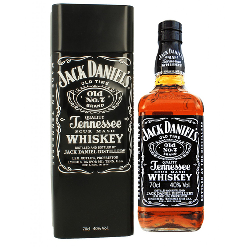 Jack Daniel's Old Time No 7 Tennessee Whiskey with Tin Box