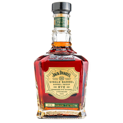 Jack Daniel's Barrel Proof Rye Single Barrel 2023 Release Tennessee Whiskey