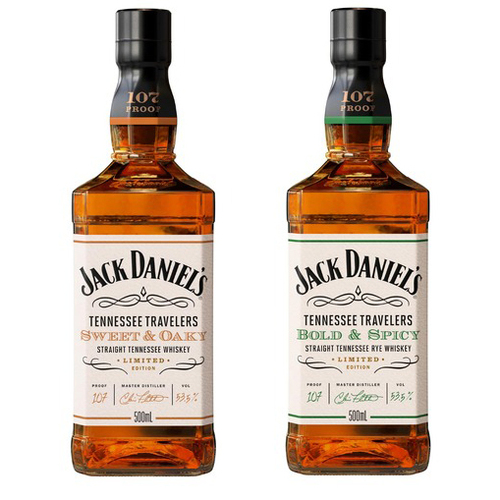 Jack Daniel's Straight Tennessee Travelers Sweet & Oaky and Bold & Spicy Releases
