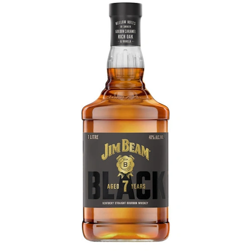 Jim Beam Black 7 Year Old Kentucky Straight Bourbon Whiskey 1L