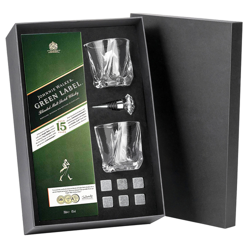 Johnnie Walker Green Label 15 Year Old Gift Box