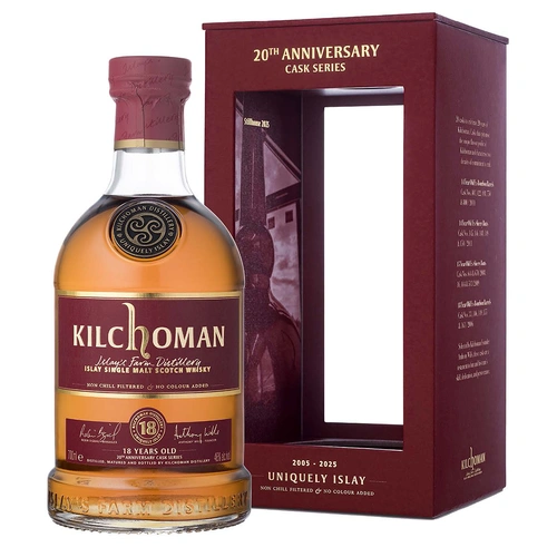 Kilchoman 18 Year Old 20th Anniversary ex-Bourbon Barrels