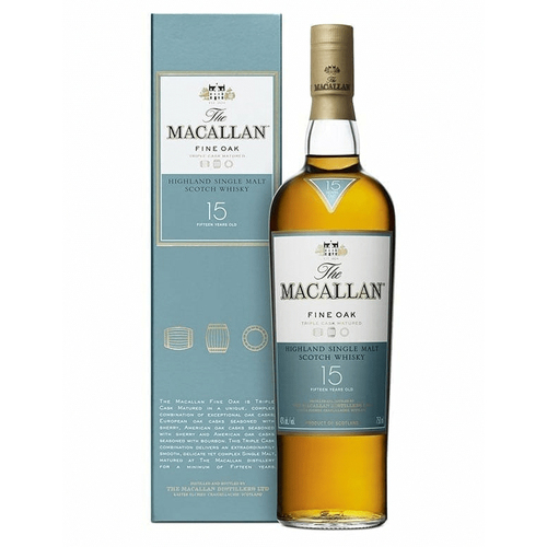 Macallan 15 Year Old Fine Oak Single Malt Whisky 750ml