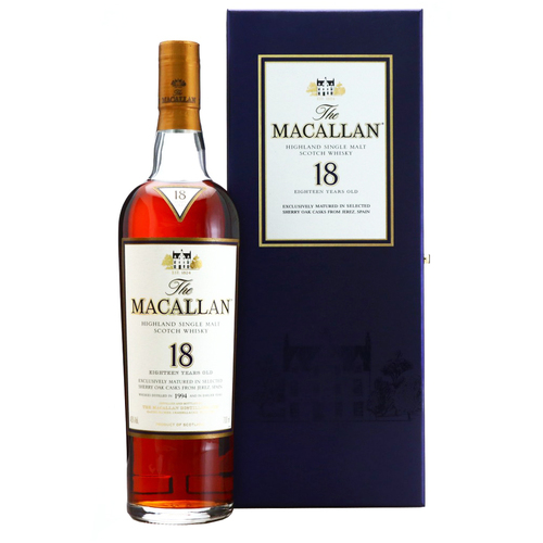 Macallan 18 Year Old 1994 Sherry Oak Single Malt Whisky