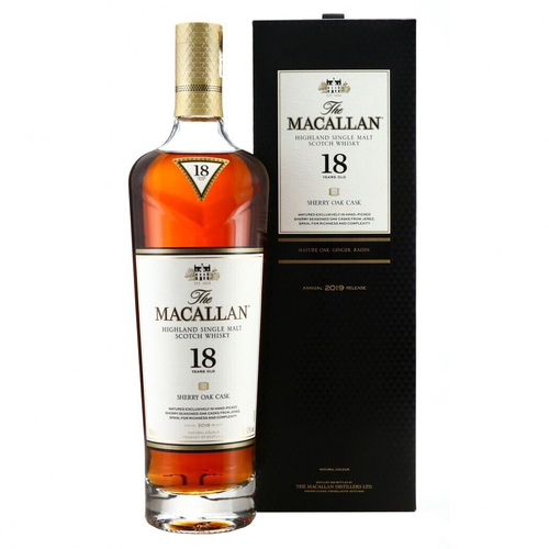 Macallan 18 Year Old 2019 Sherry Oak  Single Malt Whisky