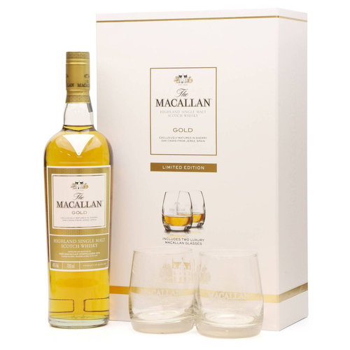 Macallan Gold & Glasses 1824 Series Limited Edition