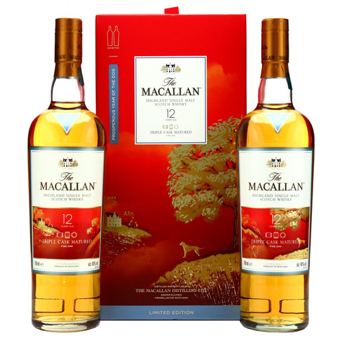 Macallan 12 Year Triple Cask 2x 700ml Year of the Dog