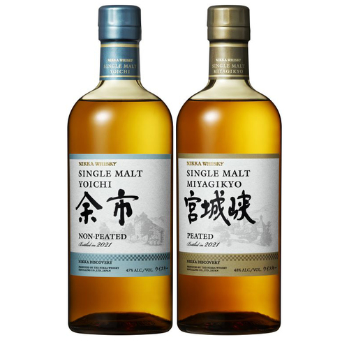 Nikka Discovery 2021 Miyagikyo Peated and Yoichi Non-Peated Bundle