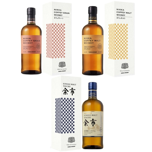 Nikka 90th Anniversary Edition Japanese Whiskies Bundle 3x700ml