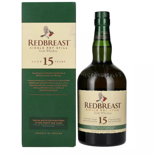 Redbreast 15 Year Old Single Pot Still Irish Whiskey