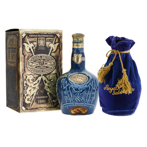 Chivas Royal Salute 21 Years Old The Blue Spode Flagon 750ml