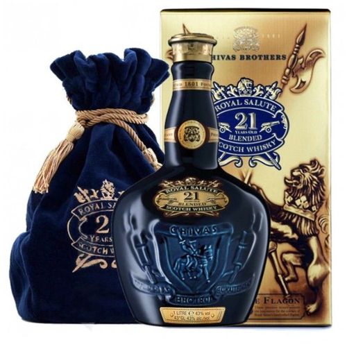 Chivas Royal Salute 21 Years Old The Sapphire Flagon 1L Limited Edition