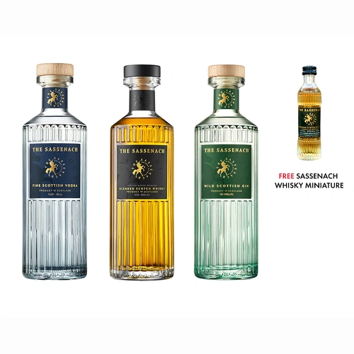 The Sassenach Whisky, Gin and Vodka Bundle