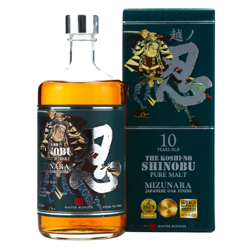 Shinobu 10 Years Old Mizunara Pure Malt Japanese Whisky