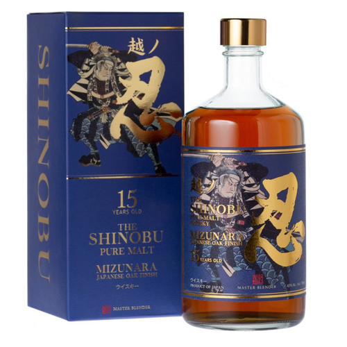 Shinobu 15 Years Old Mizunara Pure Malt Japanese Whisky