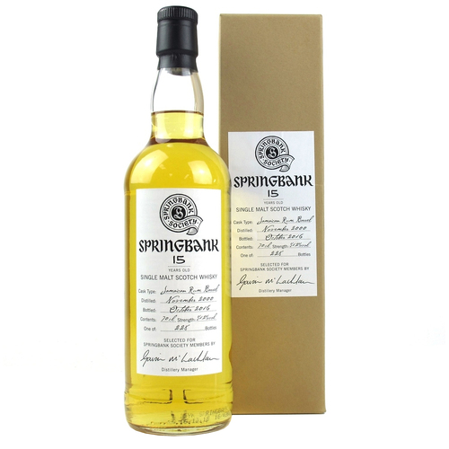 Springbank 2000 Jamaican Rum Barrel 15 Year Old